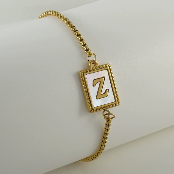 Wholesale Bracelet 316L Stainless Steel Letter Pattern Electroplated For Women