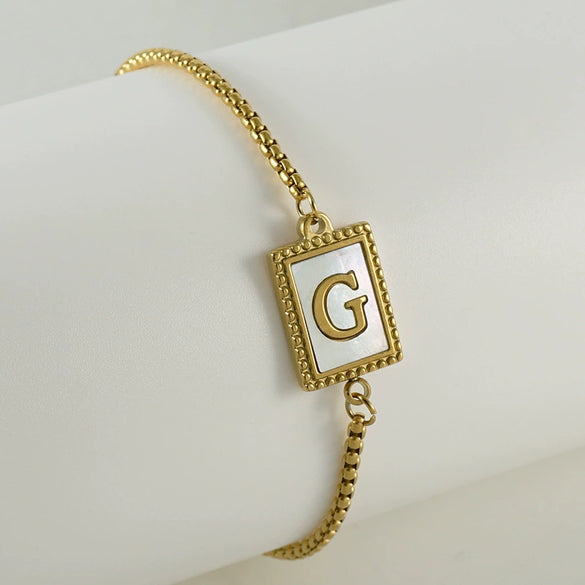 Wholesale Bracelet 316L Stainless Steel Letter Pattern Electroplated For Women