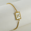 Wholesale Bracelet 316L Stainless Steel Letter Pattern Electroplated For Women