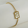 Wholesale Bracelet 316L Stainless Steel Letter Pattern Electroplated For Women