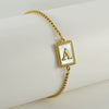 Wholesale Bracelet 316L Stainless Steel Letter Pattern Electroplated For Women