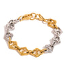 Wholesale Bracelet Stainless Steel Rhombus Geometric Electroplated