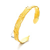 Wholesale Bracelet Stainless Steel Snakeshaped Geometric Hollow Goldplated Circle Electroplated For Female