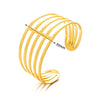 Wholesale Bracelet Stainless Steel Snakeshaped Geometric Hollow Goldplated Circle Electroplated For Female