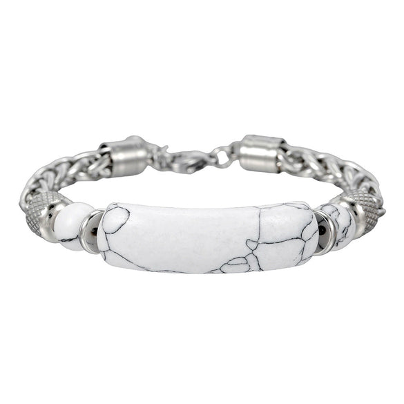 Wholesale Bracelet Stainless Steel Turquoise Geometric Handmade Unisex