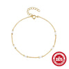 Wholesale Bracelet 925 Sterling Silver Geometric Real Gold Plated Electroplating For Women