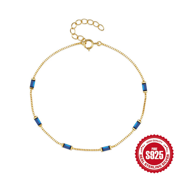 Wholesale Bracelet 925 Sterling Silver Geometric Real Gold Plated Electroplating For Women