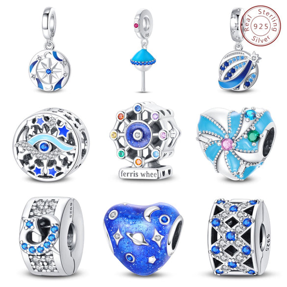 Wholesale Bracelet Sterling Silver 225 Silver Beads Earth Ferris Wheel Design Dripping Oil