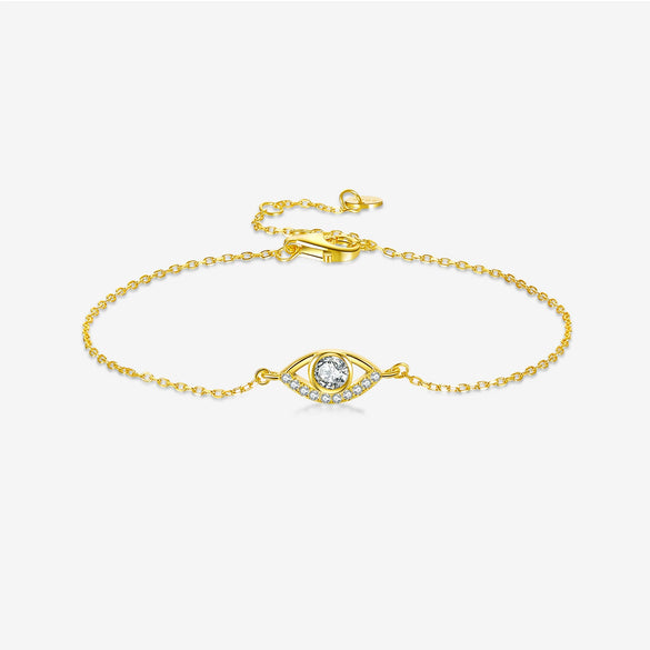 Wholesale Bracelet 925 Sterling Silver Sweet Style Horse Eye Star Design Platinum 18K Gold Electroplated For Women
