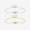 Wholesale Bracelet 925 Sterling Silver Sweet Style Horse Eye Star Design Platinum 18K Gold Electroplated For Women