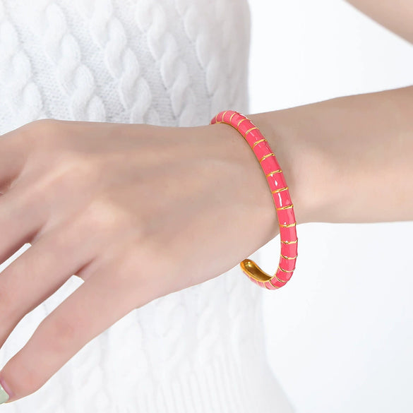 Wholesale Bracelet Titanium Steel Dripping Oil Retro Light Luxury Electroplated