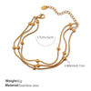 Wholesale Bracelet 316L Stainless Steel Electroplated Small Round Bead Unisex Women's Fashion Style
