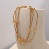 Wholesale Bracelet 316L Stainless Steel Electroplated Small Round Bead Unisex Women's Fashion Style