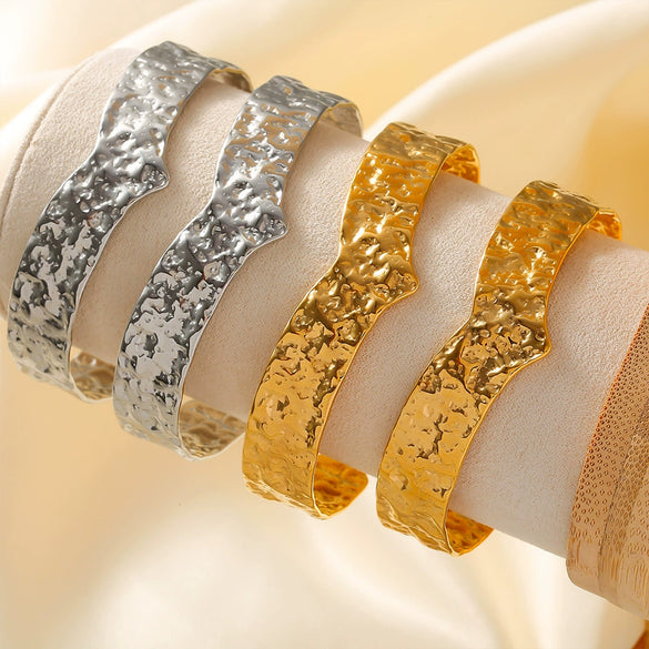 Wholesale Bracelet 316L Stainless Steel Geometric 18K Gold Plated Pvd Light Luxury Jewelry