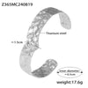 Wholesale Bracelet Titanium Steel Geometric Minimalist Style 18K Gold Plated Pvd Jewelry