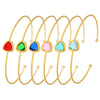Wholesale Bracelet Titanium Steel Glass Geometric Electroplated Design