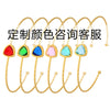 Wholesale Bracelet Titanium Steel Glass Geometric Electroplated Design