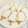 Wholesale Bracelet 316L Stainless Steel Heart Geometric Light Luxury Hiphop Electroplating Style For Women