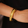 Wholesale Bracelet 316L Stainless Steel 18K Gold Plated Crescent Cshaped Open Cast Glazed Simple For Women