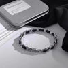 Wholesale Bracelet Titanium Steel Leather Ushape Cuban Chain Polishing Design Sense Unisex