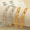 Wholesale Bracelet 316L Stainless Steel Minimalist Geometric Vacuum Plated