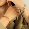 Wholesale Bracelet 316L Stainless Steel Minimalist Geometric Vacuum Plated