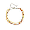 Wholesale Bracelet Titanium Steel Retro Multi Layer Stacked Contrast Color Chain Punk Heavy Industry Hip Hop Electroplated Unisex