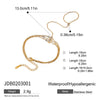 Wholesale Bracelet Titanium Steel Stainless Steel Geometric Design Electroplating For Women