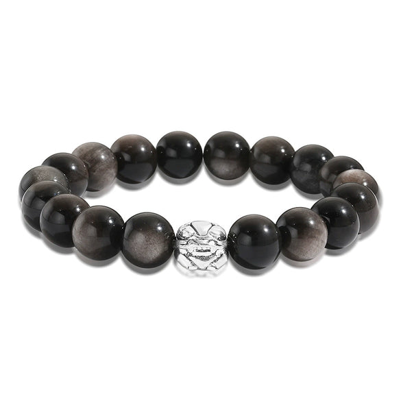 Wholesale Bracelet Volcanic Stone Geometric Handmade Unisex