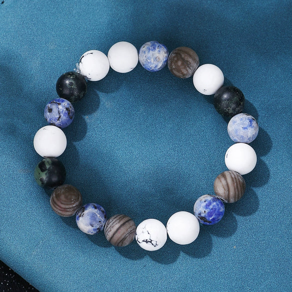 Wholesale Bracelet Volcanic Stone Geometric Handmade Unisex