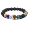 Wholesale Bracelet Volcanic Stone Geometric Handmade Unisex