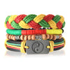 Wholesale Bracelet Zinc Alloy Bohemian Style Hand Knitted With Letters Numbers Text Pattern For Men And Women
