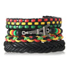 Wholesale Bracelet Zinc Alloy Bohemian Style Hand Knitted With Letters Numbers Text Pattern For Men And Women