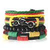 Wholesale Bracelet Zinc Alloy Bohemian Style Hand Knitted With Letters Numbers Text Pattern For Men And Women