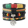 Wholesale Bracelet Zinc Alloy Bohemian Style Hand Knitted With Letters Numbers Text Pattern For Men And Women