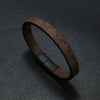 Wholesale Bracelets Cortex Retro Geometric Handmade Striped Magnet Buckle For Men