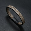 Wholesale Bracelets Cortex Retro Geometric Handmade Striped Magnet Buckle For Men