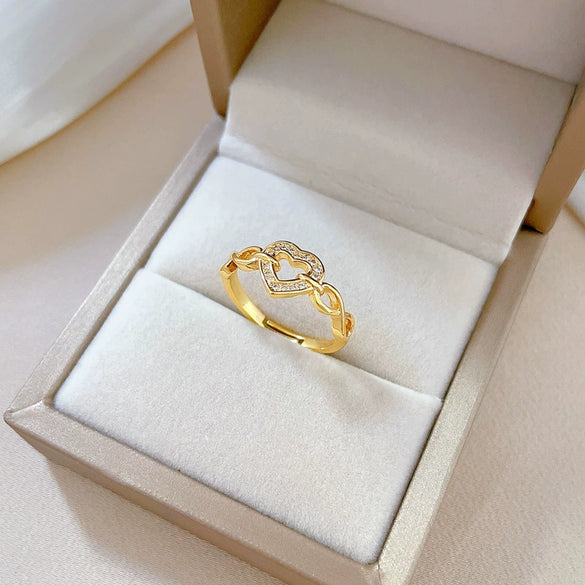 Wholesale Brass Cartoon Crown Style Ring With Electroplating