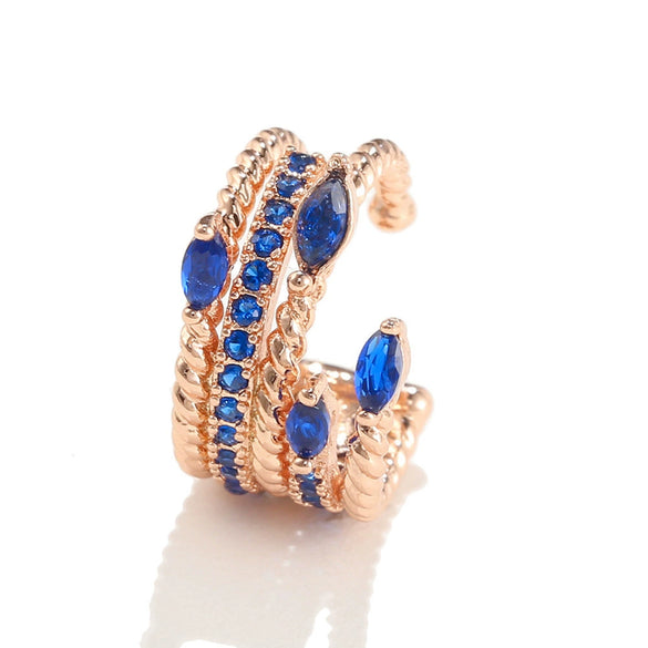 Wholesale Brass Geometric Ear Bone Clips For Women Without Pierced Ears Fashionable Elegant Artistic