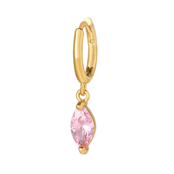 Wholesale Brass Geometric Zircon Earrings