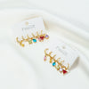 Wholesale Brass Geometric Zircon Earrings