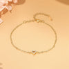 Wholesale Brass Hand Jewelry With Geometric Shape And Simple Style Electroplated Copper With Real Gold Plating For Women