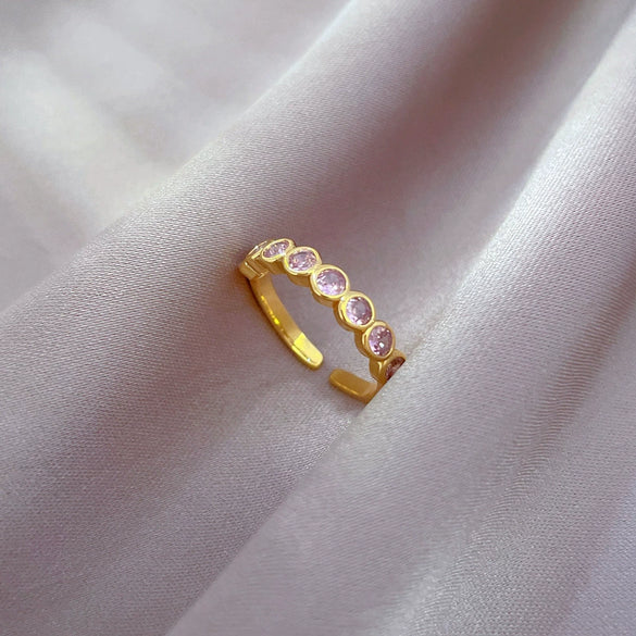 Wholesale Brass Open Ring With Real Gold Electroplating The Crown Pattern For Women