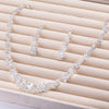 Wholesale Bridal Jewelry Alloy Twopiece Set With Crystal And Rhinestone Necklace And Earrings