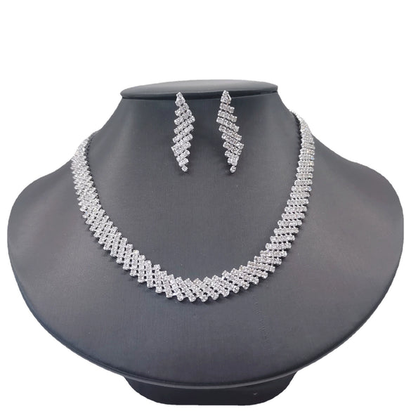 Wholesale Bridal Jewelry Set Copper Women's Necklace Earrings With Stars Sun And Moon Clouds Universe Pattern Electroplated