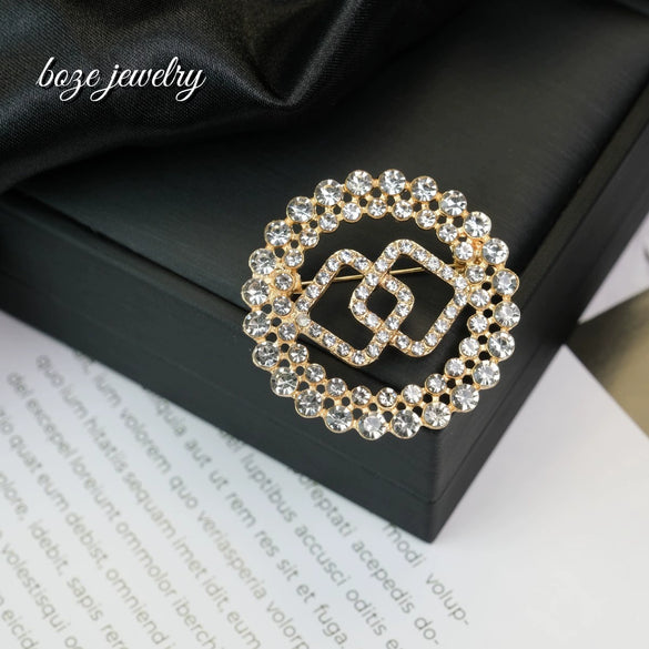 Wholesale Brooch Alloy Geometric Electroplated Women's Highend Light Luxury Clothing Accessory