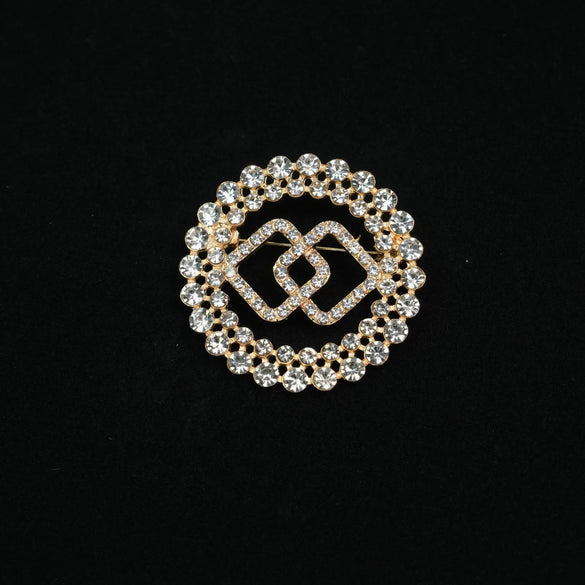 Wholesale Brooch Alloy Geometric Electroplated Women's Highend Light Luxury Clothing Accessory