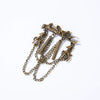 Wholesale Brooch Alloy Multi Layer Chain Geometric Flower Pin With Electroplating For Unisex And Women