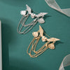 Wholesale Brooch Alloy Multi Layer Chain Geometric Flower Pin With Electroplating For Unisex And Women