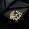 Wholesale Brooch Alloy Pearl Rhinestone Flower Heart Shape Animal Electroplated Unisex Accessory